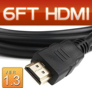 1080p Gold HDMI 1 3 Cable 6 FT for HDTV Blue Ray DVD HD Video Media M8