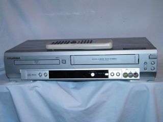 NICE Sylvania DVD Player VHS VCR Combo W/ REMOTE VCR Recorder w/ Tuner