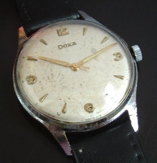 Vintage Swiss Made Doxa Mens Wristwatch RARE Caliber