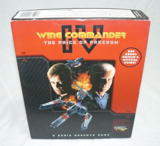  COMMANDER IV PRICE OF FREEDOM BOXED PC DOS GAME SCI FI BIG BOX