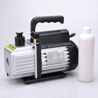 Single Stage Rotary Vane Vacuum Pump 1 4HP Refrigerant HVAC R134a