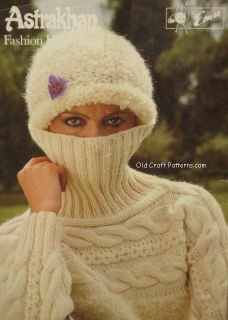 Emu Fashion Hand Knits No 33   13 Aran & Astrakhan Sweaters Knitting