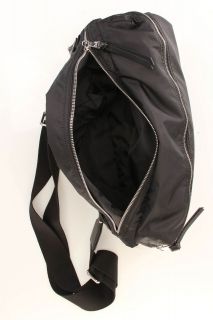 Exclusive Dolce Gabbana Mens Nylon Messenger Shoulder Bag in Black D G