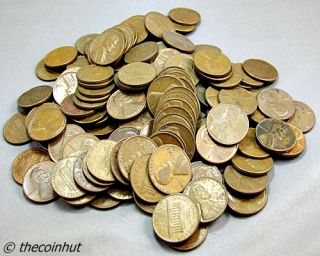 Full Pound Lincoln Copper Memorial Cents Huge Collectors Lot of