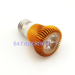 E27 Bulb Warm White High Power 3X2W LED Spot Light Bulb Lamp 6W 85
