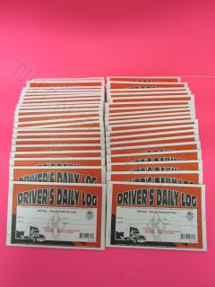 50 Pack of Duplicate Drivers Daily Log Book JJ Keller 601L