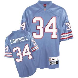  Earl Campbell 34 Throwback Jersey L
