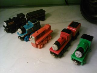 Lot 5 Thomas James Percy Donald Terrence Tank Engine Wooden railroad