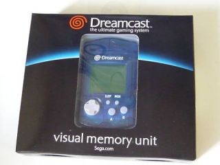 Sega Dreamcast VMU Memory Card Blue Boxed New