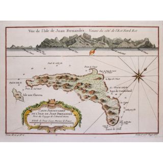 Iuan Fernandes Island Southern Pacific by Bellin 1764