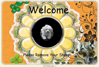 Welcome Mat Please Remove Your Shoes Maltipoo Puppy Maltese Poodle