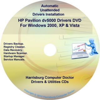 HP Pavilion DV5000 Driver Recovery Disc CD DVD