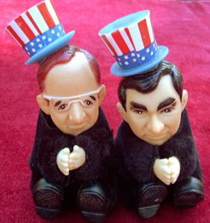 1988 Campaign for President George Bush M Dukakis Dolls