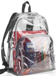 New Eastsport 17 5 Clear School Backpack Book Bag Tote