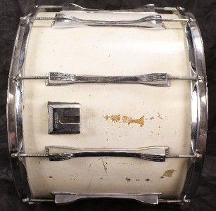  15 x 12 Tom Toms Refin White Over Gold Sparkle Drum Drums