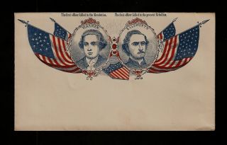  Civil War Patriotic Cover Warren Ellsworth 1st Officers Killed