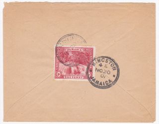 Jamaica 1901 Single franked Cover to Kingston