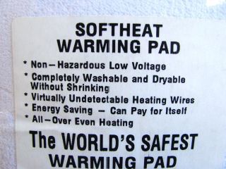 Soft Heat Low Voltage Heated Electric Mattress Pad King Safe Warm