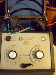 Eckstein Bros Miniature Audiometer Model 60 Seriel 1338