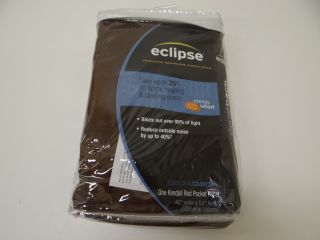 Eclipse Kendall Blackout Window Panel 42 inch by 63 inch Chocolate