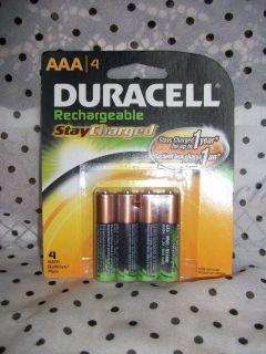 4ct Duracell Rechargeable Stay Charged AAA Batteries