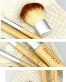 EcoTools Bamboo 4 Piece Brush Case Brand Makeup Set Earth Friendly
