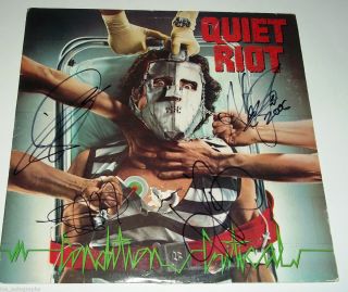  hand SIGNED Condition Critical Record LP All 4 members JSA COA Dubrow