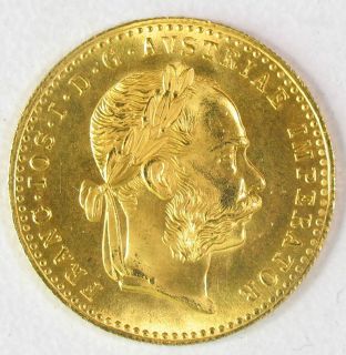 1915 Austro Hungarian Empire Ducat Gold Coin