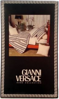 New Classic Gianni Versace Greek Key King Flat Sheet