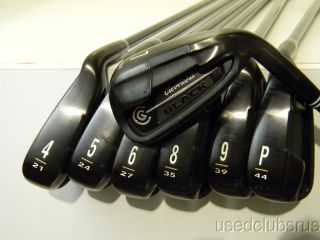 Cleveland Golf 2012 CG Black 4 PW Irons Graphite Miyazaki 59 Senior A