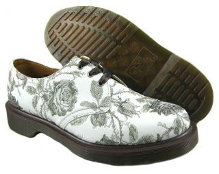 New Dr. Martens Womens 1461 PW Grey Tapestry Oxfords Shoes US 11