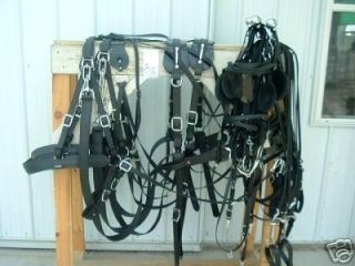 Amish Made Leather Draft Horse Team Harness
