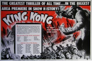  Original 1933 King Kong Posters Edgar Wallace Merian C Cooper