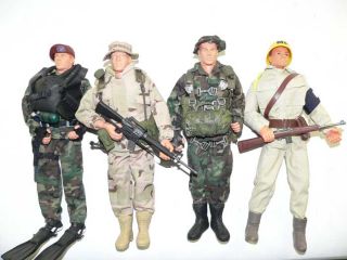   Dragon BBI DID Hot Toys German Soldier SWAT US Marine lot of 4 (11