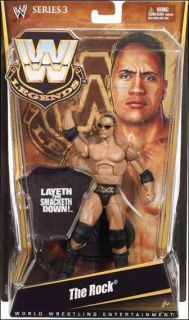  WWE LEGENDS SERIES 3 DWAYNE THE ROCK JOHNSON LAYETH THE SMACKETH DOWN