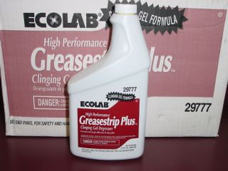 Ecolab Grease Strip Plus 32oz x 6 Full Case Greasestrip