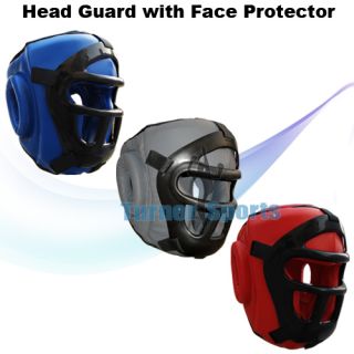 Head Guard Face Proctector Mask Kick Boxing Training