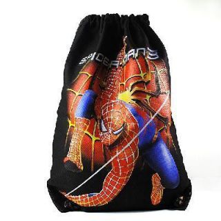 New Drawstring Bag Swimming Beach Sports Backpack Pouch Spiderman