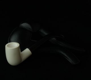  Carved New Block Meerschaum Pipe for Collection Tobacco Smoking