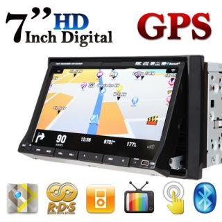  DIN in Dash Car Stereo DVD Player TV Pip Bluetooth GPS Nav Map