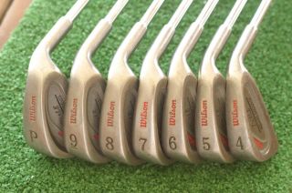 WILSON TOUR LE SQUARE GROOVES 4 PW IRON SET AIRLITE LITE STEEL R