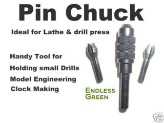 Pin Chuck Holds Small Drills Ideal Lathe Bench Press