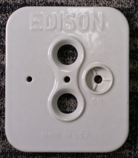 Edison Porcelain Battery Jar Lid – Perfect Condition