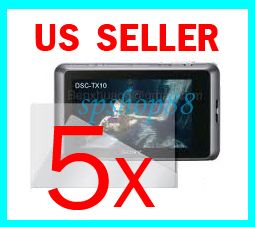 5X LCD Screen Protector Guard Sony Cybershot DSC TX10