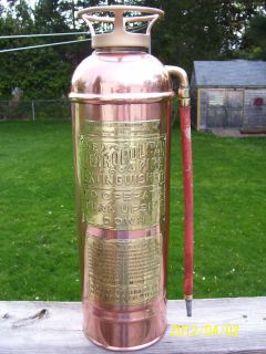  The "Metropolitan" Copper Brass Fire Extinguisher