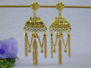 STYLISH DUBAI DANGLE EAST INDIA 22K 18K Gold GP Thai Earrings