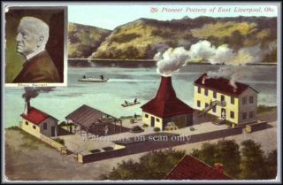 Pioneer Pottery East Liverpool Ohio Edwin Bennett Pcard