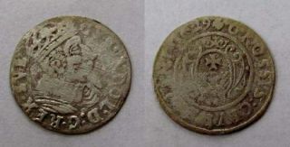  hosting please see the scan this is 1629 poland elbing 1 grosz silver