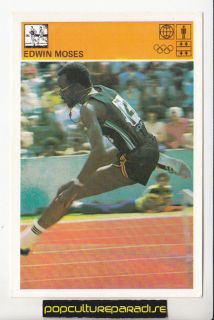 EDWIN MOSES Track Field Hurdles 1981 SVIJET SPORTA CARD Rare