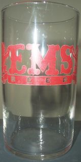 EMS Beer Glass East St Louis Illinois Brewery 1940s